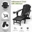 Ensemble de 2 chaises Adirondack pliantes avec repose-pieds et repose-gobelets-531737733