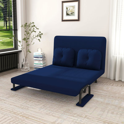 Fauteuil convertible 5-en-1 de 46 po pour canapé-lit 46 po - Dossier réglable à 5 positions avec coussin, canapé-lit peu encombrant