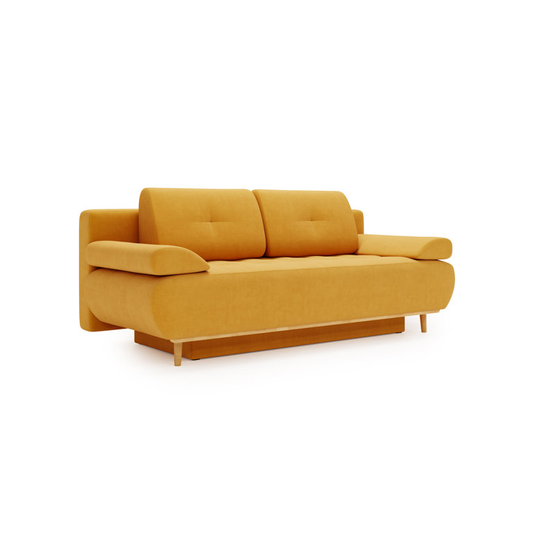 Taneya 2 Seater Sofa Bed, Yellow