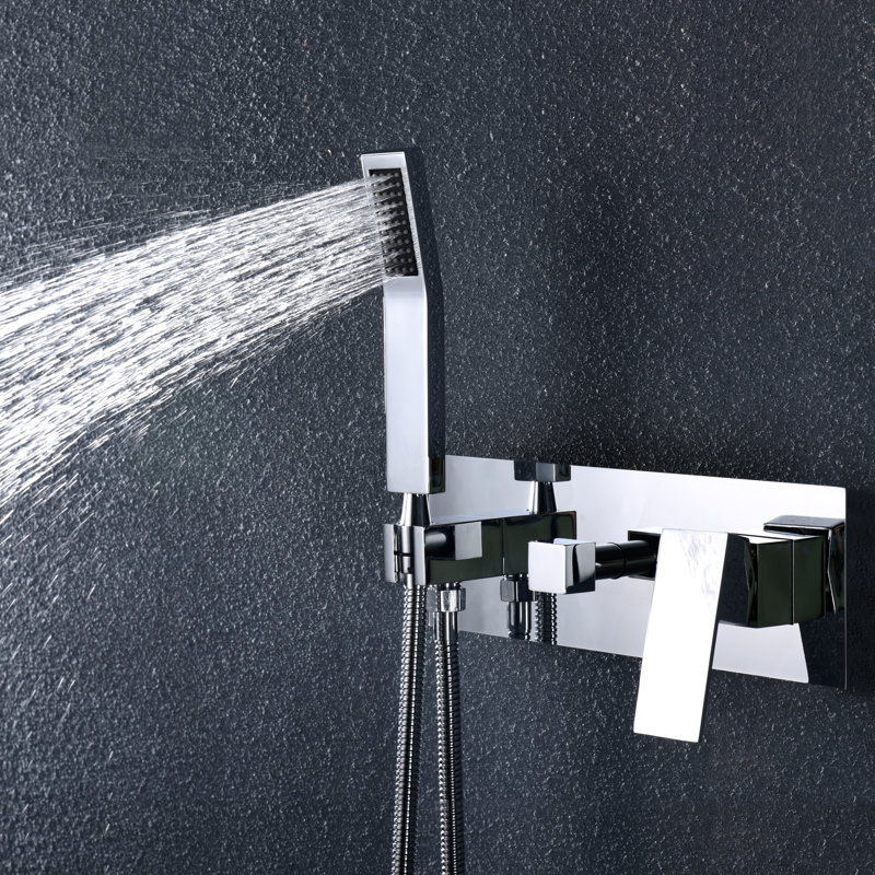 Complete Shower System with Rough in-Valve, Chrome