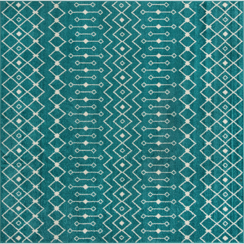 Geometric Indoor Rug, Square 10'