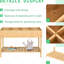 Lit surélevé en bois de 43 po x 18 po x 30 po avec 8 compartiments et une tablette - Herbes fraîches pour vous