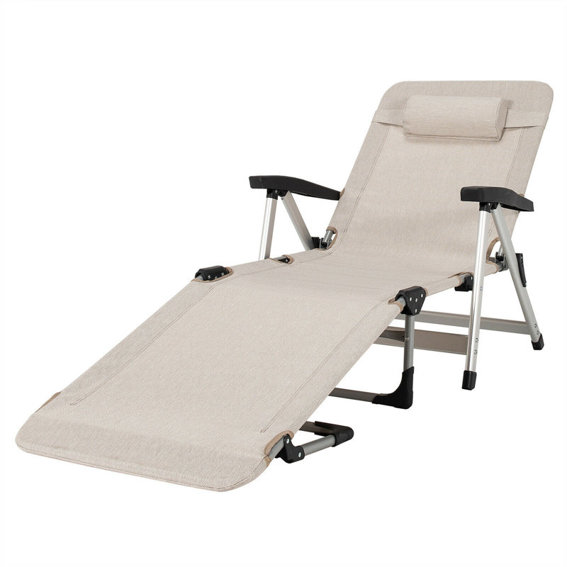 Dessence 53'' Long Reclining Single Chaise, Beige