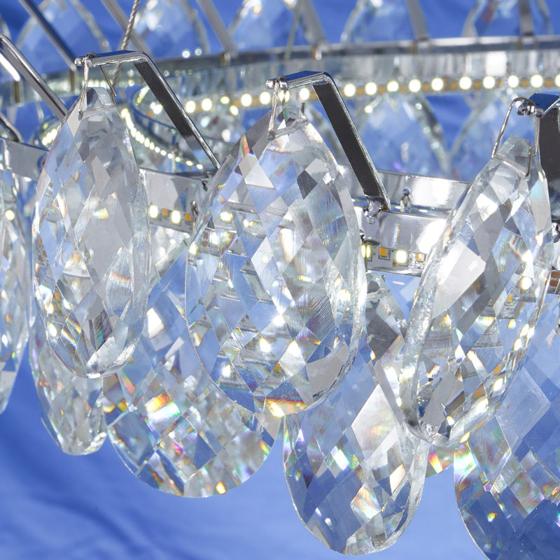 Modern Luxury Crystal Chandelier With Led Light Kit