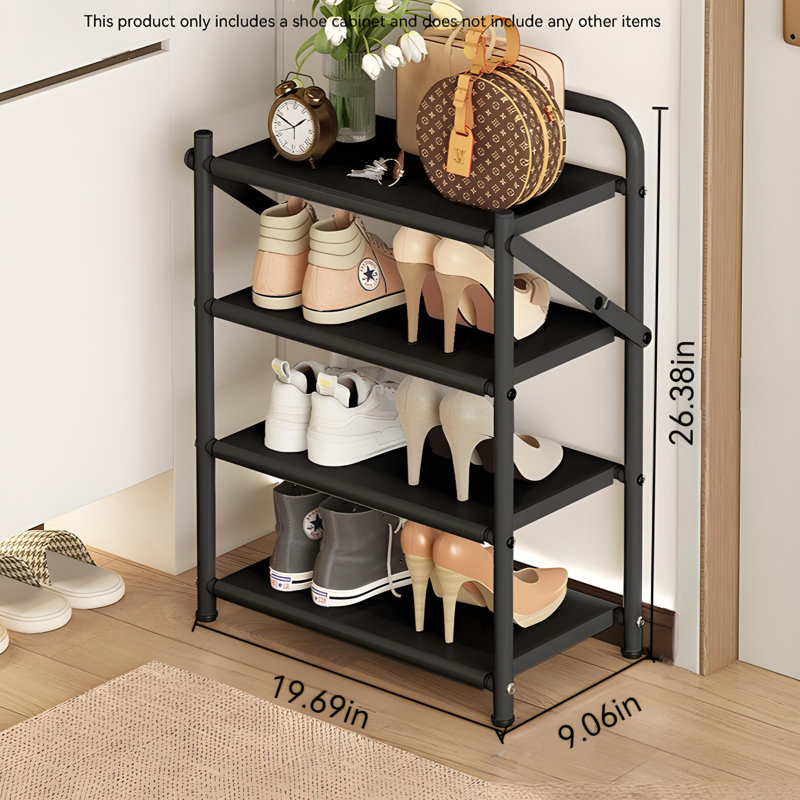 Pull-Out Shoe Rack - Foldable Dust-Proof Shoe Storage Shelf With Easy Assembly