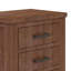 Ensemble de table de chevet rustique en bois massif récupéré à trois tiroirs Rustic
