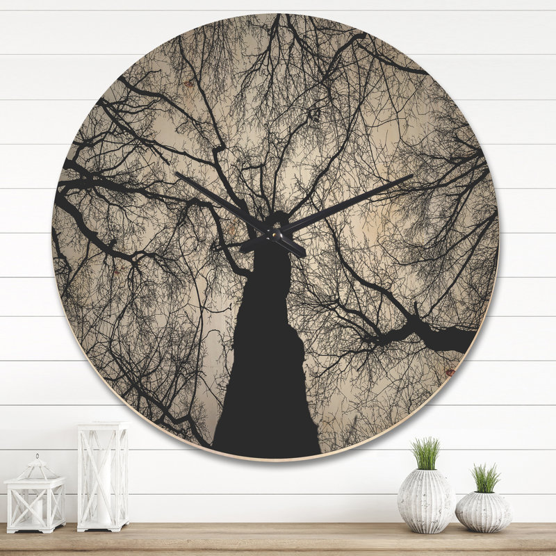 Horloge murale Hoto of Winter Branches, Très grand