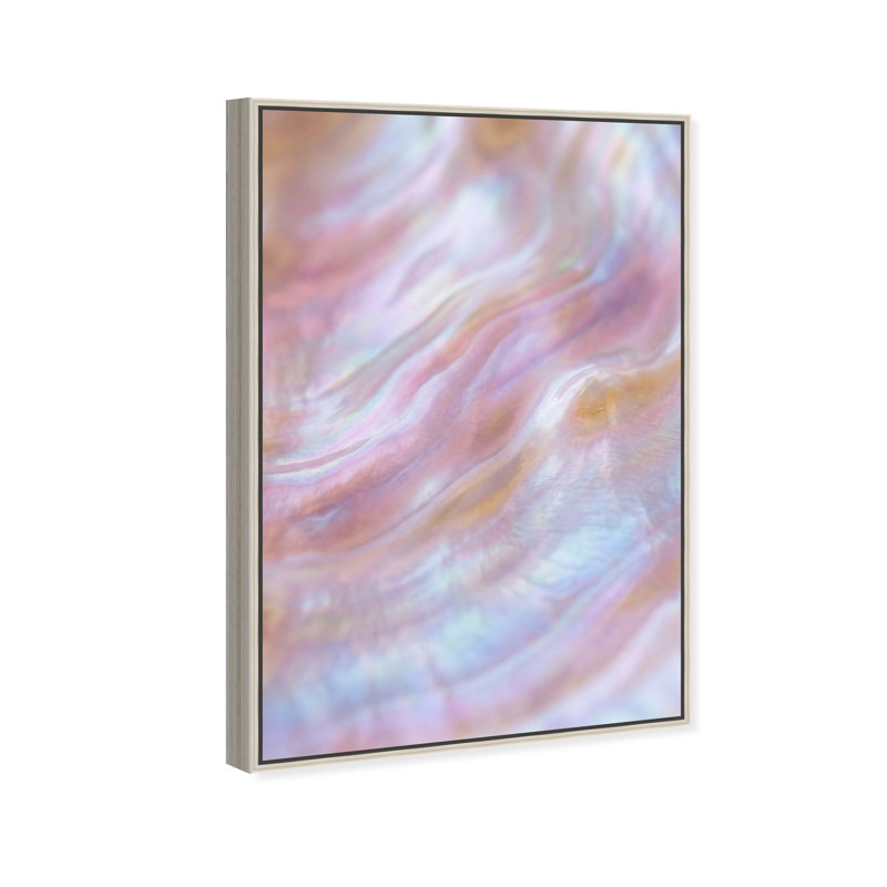 Iridescent Wave II Print by Oliver Gal, 25"H x 17"W, Silver Floater Frame
