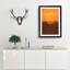 Orange Sunset Abstract Art - Picture Frame Graphic Art Print on MDF-55733795-55733796