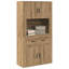 Highboard With Drawer 80 X 33 X 150 Cm Engineered Wood-1865373937