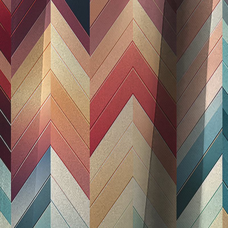 Global Chevron Mosaic - Rideau à chevrons - Rideau occultant à chevrons - 1 panneau, L 52 po x L 95 po