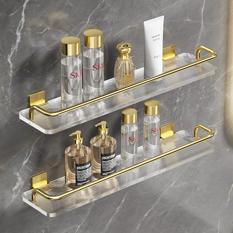 Étagère de rangement pour meuble-lavabo double à double tablette, H 1,57 po x l 23,62 po x P 3,93 po