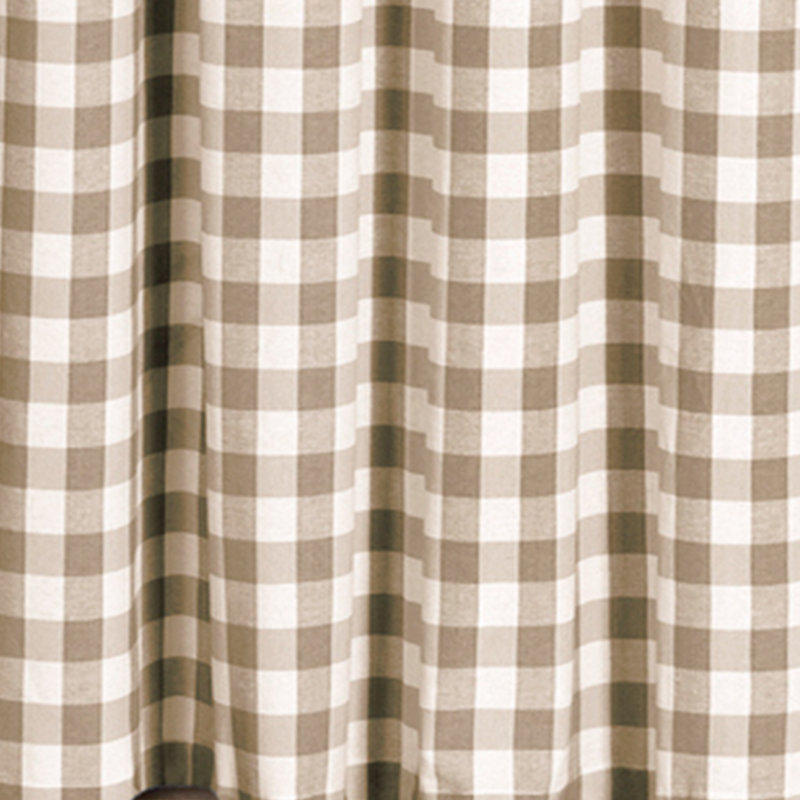 Haylee Semi Sheer Single Curtain Panel, 42" W x 63" L, Taupe