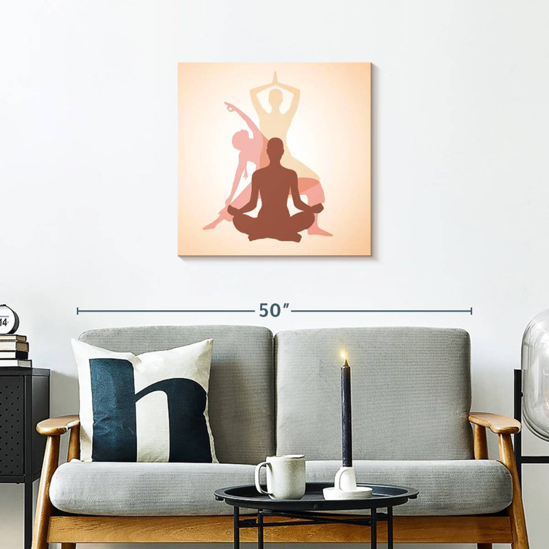 Kerrick Yoga Pose, H 24 po x l 24 po