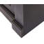 Bibliothèque murale Three Three de 8 pi avec échelle, rangement, tablette pour bureau, noir-1006590688