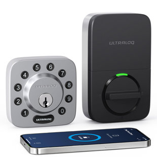 U-Bolt Smart Lock, 5-in-1 Keyless Entry Door Lock with Bluetooth, App Control, Backlit Keypad, Auto Unlock, Front Door Smart Deadbolt, ANSI Grade 1