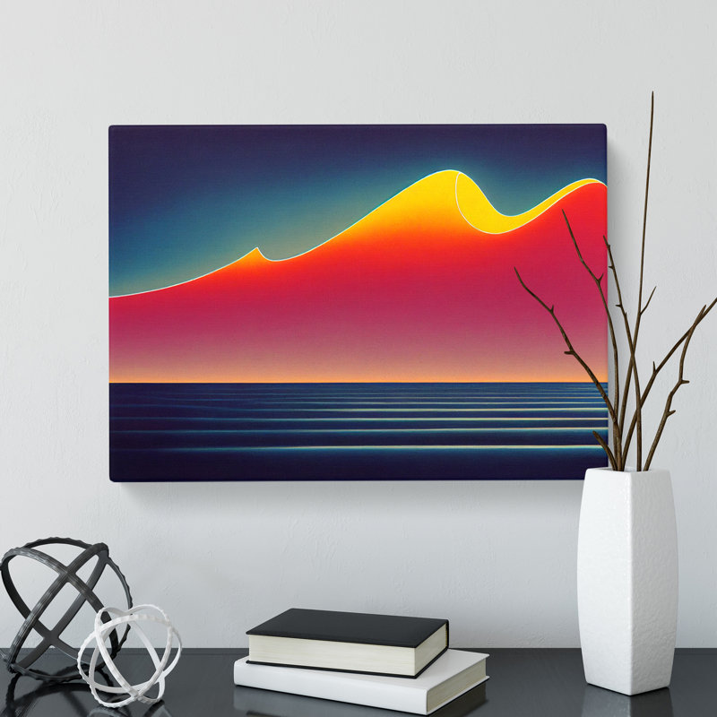 Modern Ocean Art - Wrapped Canvas, 40cm H x 60cm W x 3cm D