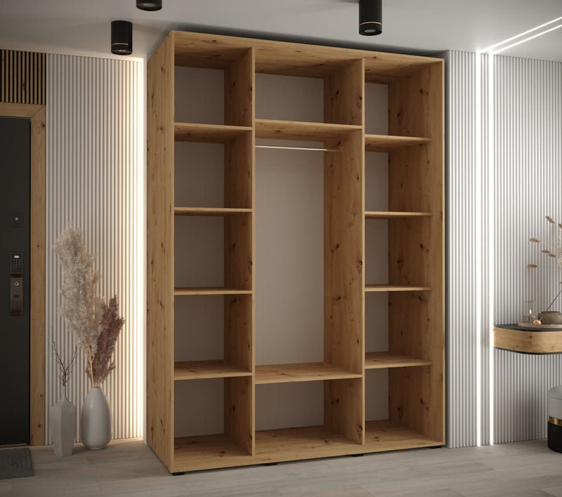 Cannes X 3 Door Steel Wardrobe