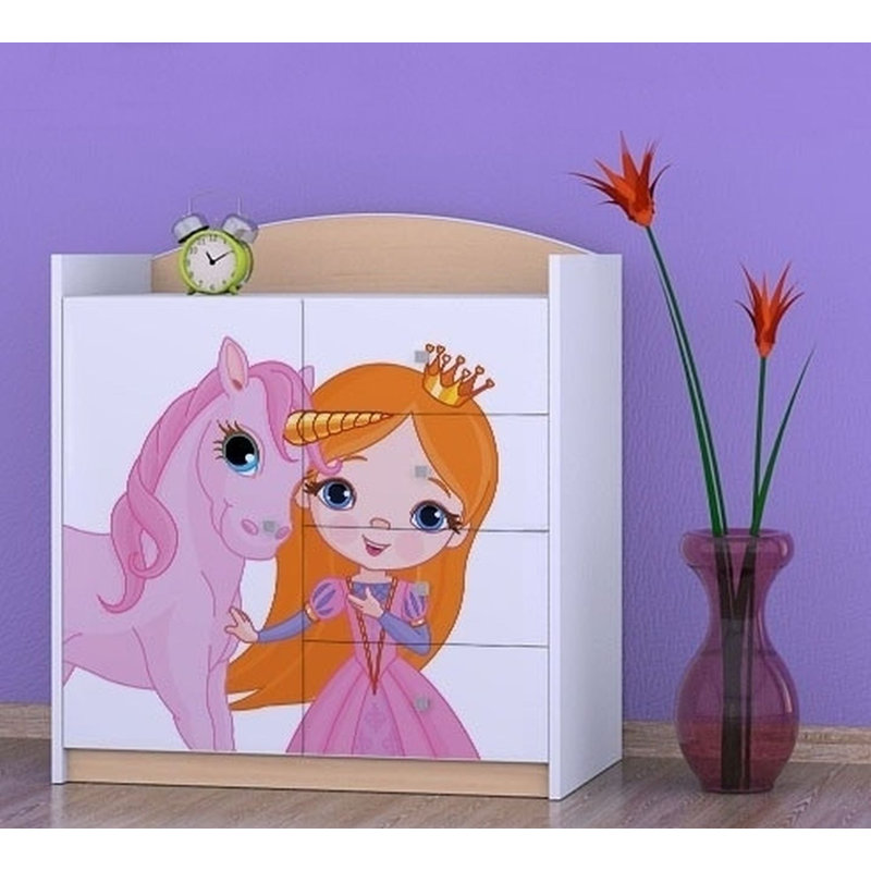 Patchell Kids 4 - Drawer Combo Dresser, Beige