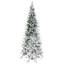 9' Unlit Snow Flocked Pine Artificial Christmas Tree With Realistic Branches And 1159 Tips