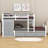 Jakir Kids Twin Over Twin Wooden Loft Bunk Bed with Drawers & Ladder-1715171490
