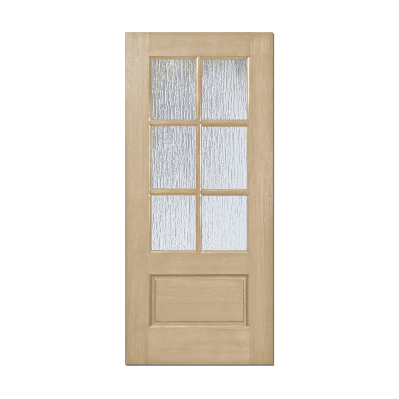 Porte d'entrée en acajou 32 Lite, S'ouvre à gauche vers l'intérieur, Brun canyon transparent