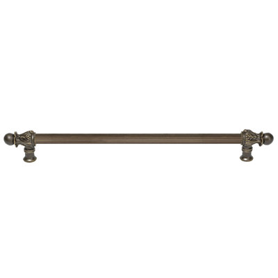 Acanthus 22 inches c.c. with 5/8 reeded center long pull Romanesque style in Chalice