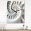 Horloge murale blanche Fractal Spiral Universe II - Fractals-99634394