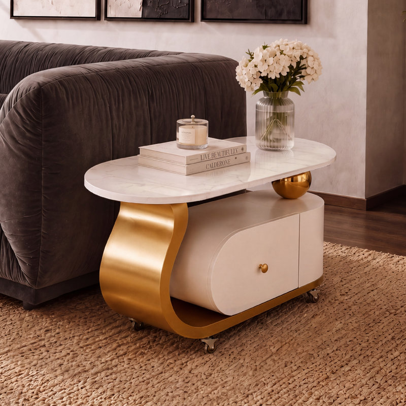 Single Coffee Table, Gold