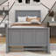 Structure de lit plateforme robuste en bois avec lit gigogne et tiroirs-1426417824