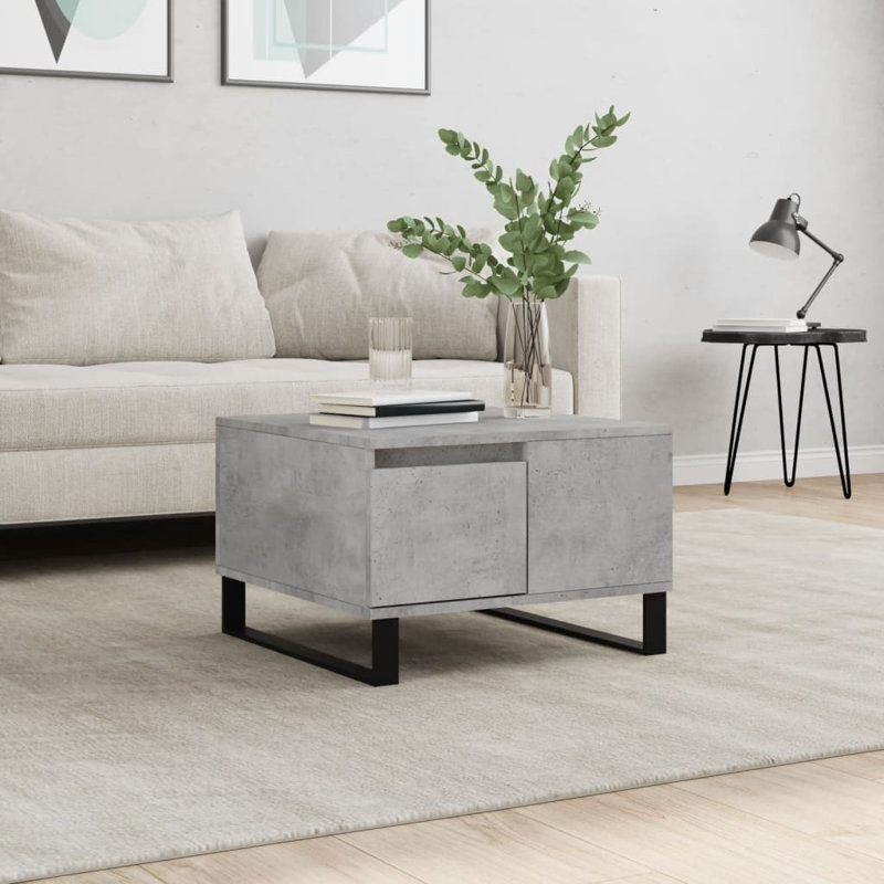 Ayluardo Sled Coffee Table with Storage, Concrete Grey