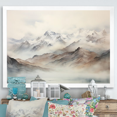 «Morning Fog Mountain Wonder IV», art sur toile
