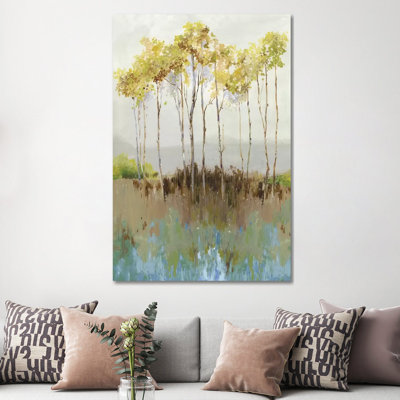 Peaceful Woodland 1 Piece Wrapped Canvas Painting
