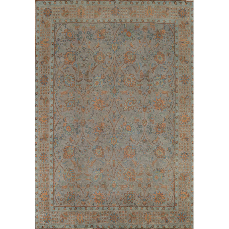 Tapis traditionnel floral All-Over 10 x 13