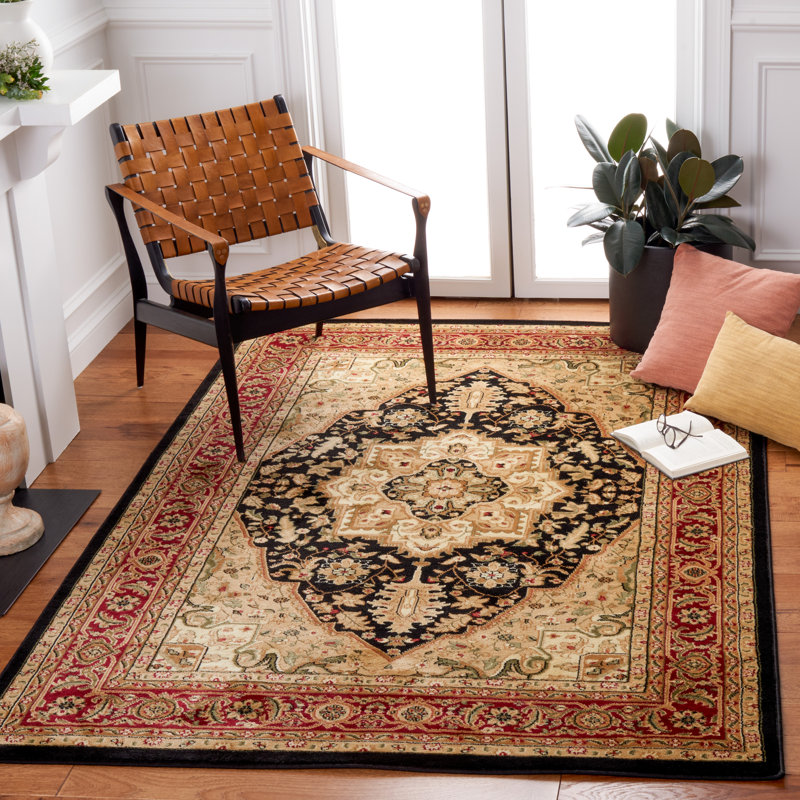 Tapis oriental ivoire / rouge Klose, Rectangle 9 pi x 12 pi, Beige/Red