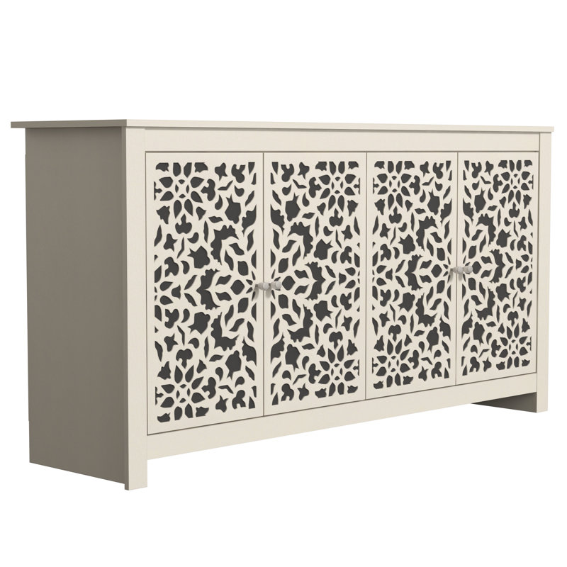 Buffet de 58,4 po Annslee, Beige / Crème