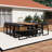 18-Pieces Acacia Wood Patio Dining Set
