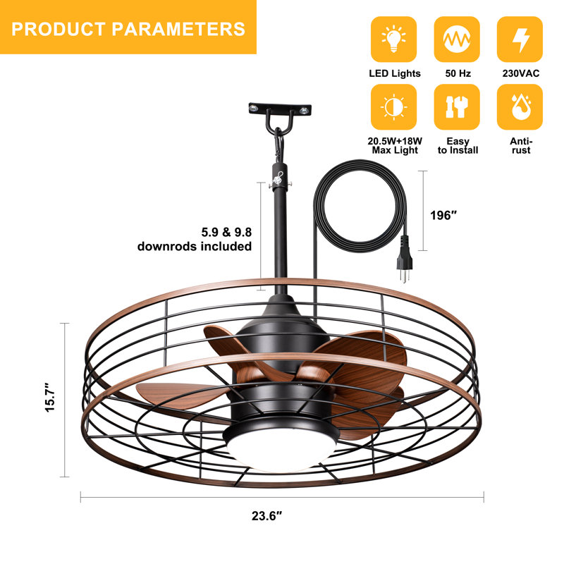 Ventilateur de plafond 24 po Wet