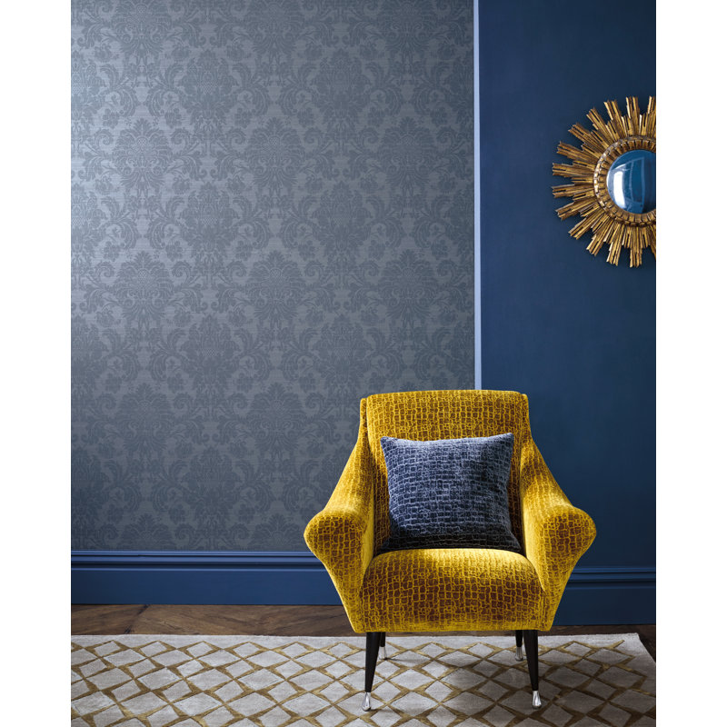 Crivelli Wallpaper, Como Blue
