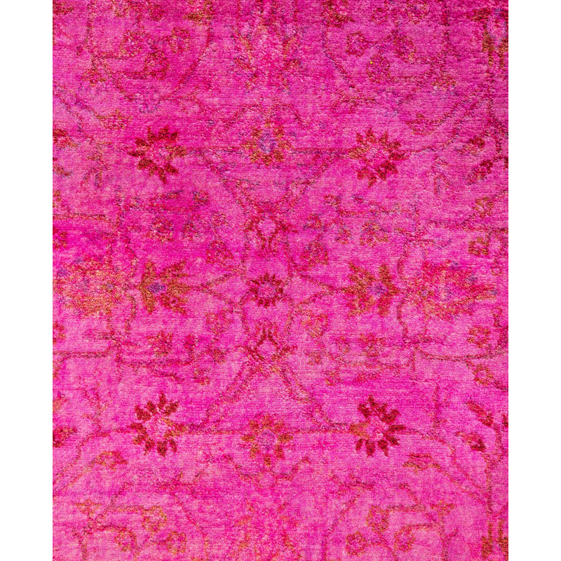 Overdyed One-of-a-Kind 3' 1" X 5' 4" Hand Knotted Area Rug