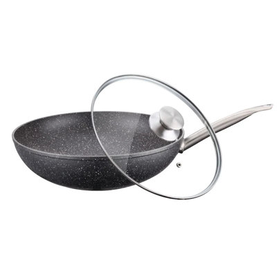 Peterhof Non-Stick Aluminum Wok with Lid