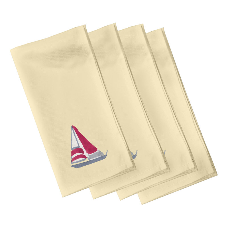Hanson Sail Away Napkins, Yellow