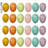 24 Pack Easter 4cm Eggs Pendants