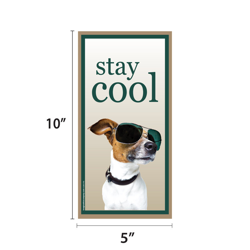 Panneau vertical en bois Stay Cool