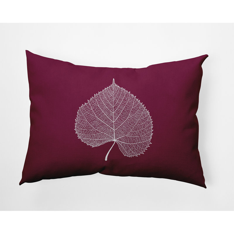 Outdoor Reversible Throw Pillow, Plum