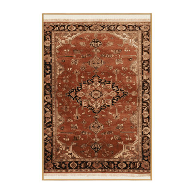 Machine Washable Persian Brown Area Rug
