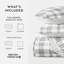 Quilt Set - Lightweight - All Season Quilted Coverlet - Watercolor Plaid Grey-105628352