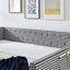 Lit de jour pleine grandeur, lit de jour convertible rembourré avec dossier capitonné, canapé-lit polyvalent 3 en 1 avec lit gigogne escamotable et rangement latéral, parfait pour un salon compact - noir-131144616-131144619