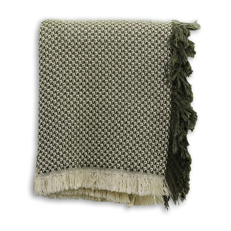 Jeté tissé 46 x 67, Vert