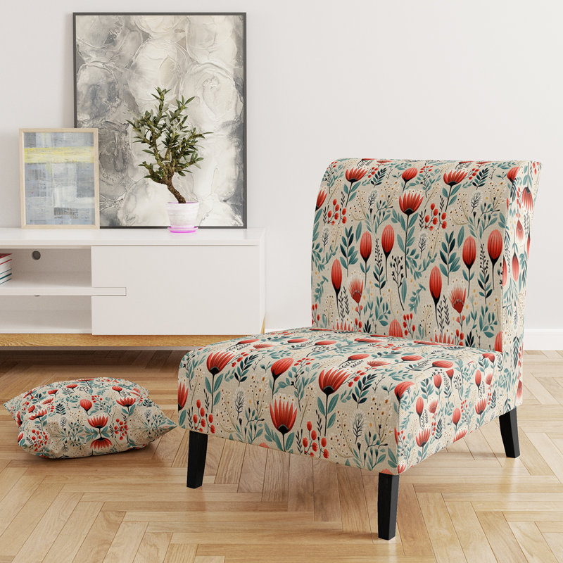 Fauteuil de chambre Moroccan Influence Floral Dreams II - rembourré Cottage